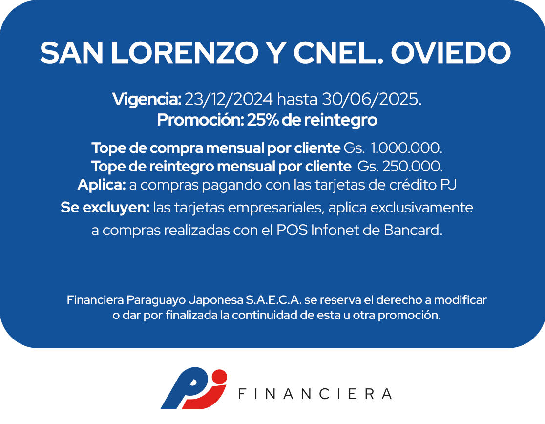 Archi 25% Reintegro Supermercado Viernes San Lorenzoc Coronel Oviedo