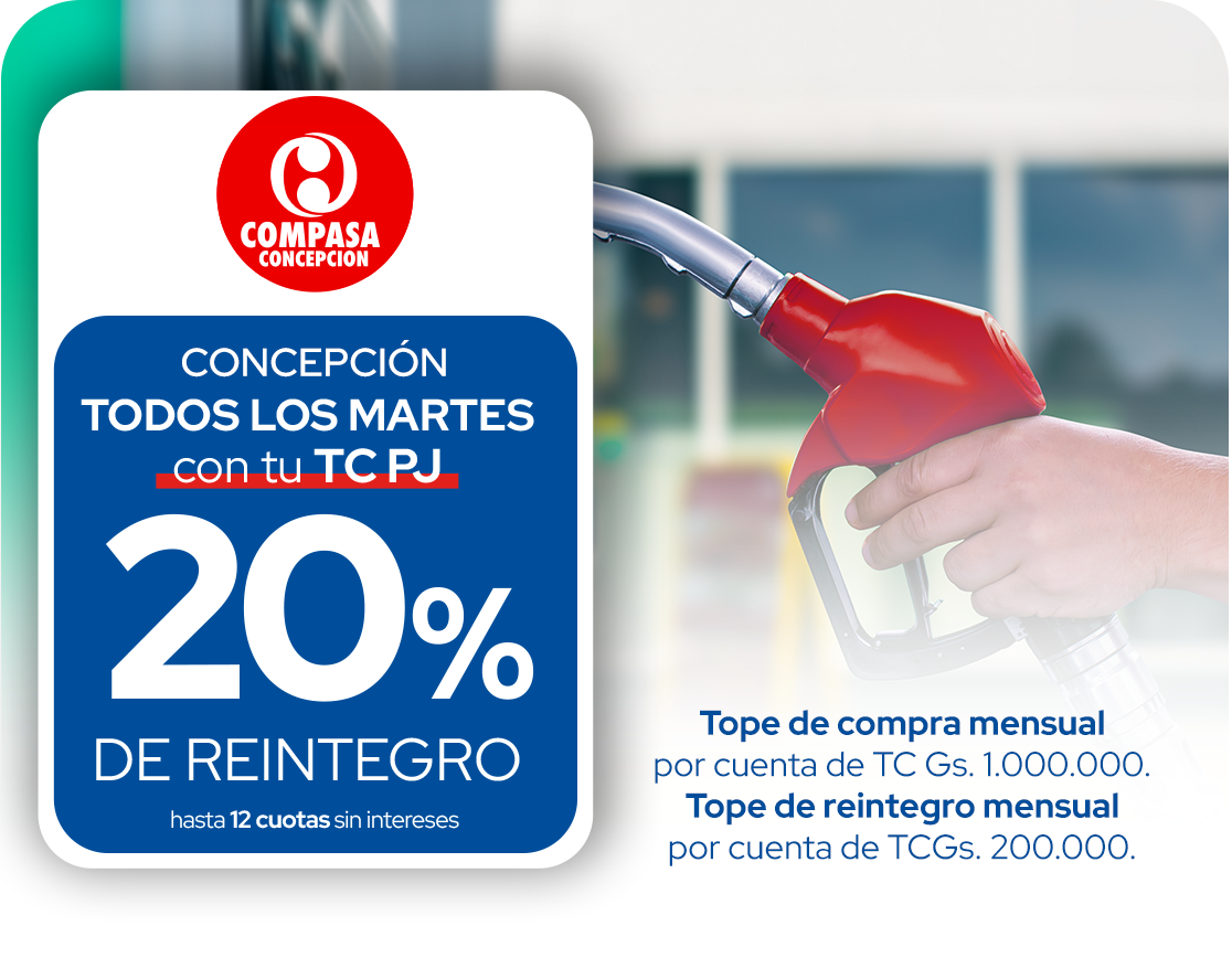 Compasa 20% Reintegro Gasolinera Martes Concepcion