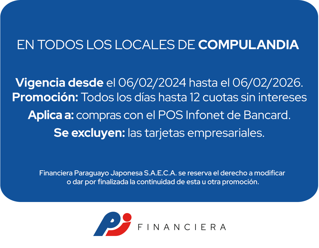 Compulandia 12 Cuotas Tecnología Todos Los Días